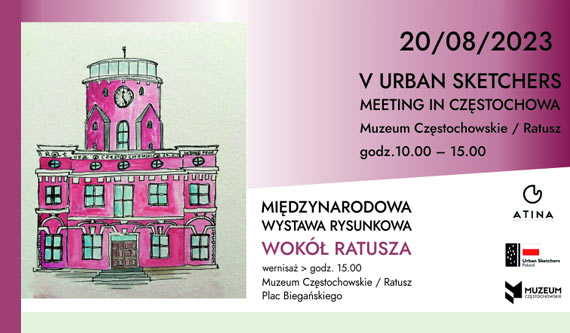 V Urban Sketchers meeting in Częstochowa 2023